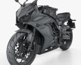 Honda CBR650R 2019 3d model wire render