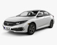 Honda Civic LX sedan 2022 3d model