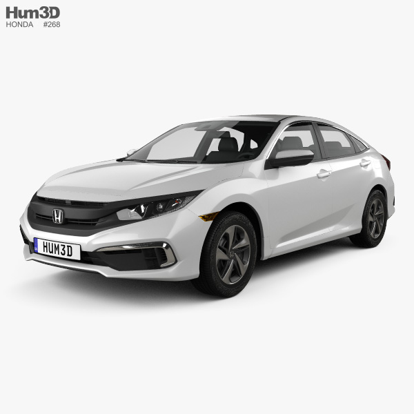 Honda Civic LX sedan 2022 3D-Modell
