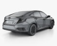 Honda Civic LX 세단 2022 3D 모델 