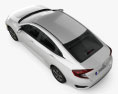 Honda Civic LX sedan 2022 3d model top view