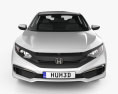 Honda Civic LX Sedán 2019 Modelo 3D vista frontal