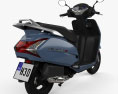 Honda Activa 125 with HQ dashboard 2019 3d model back view