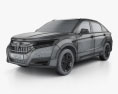Honda UR-V 2020 3d model wire render