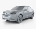 Honda UR-V 2020 Modello 3D clay render