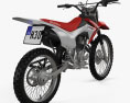 Honda CRF125F with HQ dashboard 2013 3d model back view