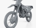 Honda CRF250R 2014 3D模型 clay render
