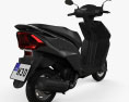 Honda Dio 2020 3D модель back view