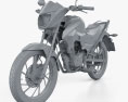 Honda CB125F 2020 3d model clay render