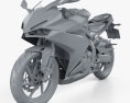 Honda CBR250RR 2020 3D модель clay render