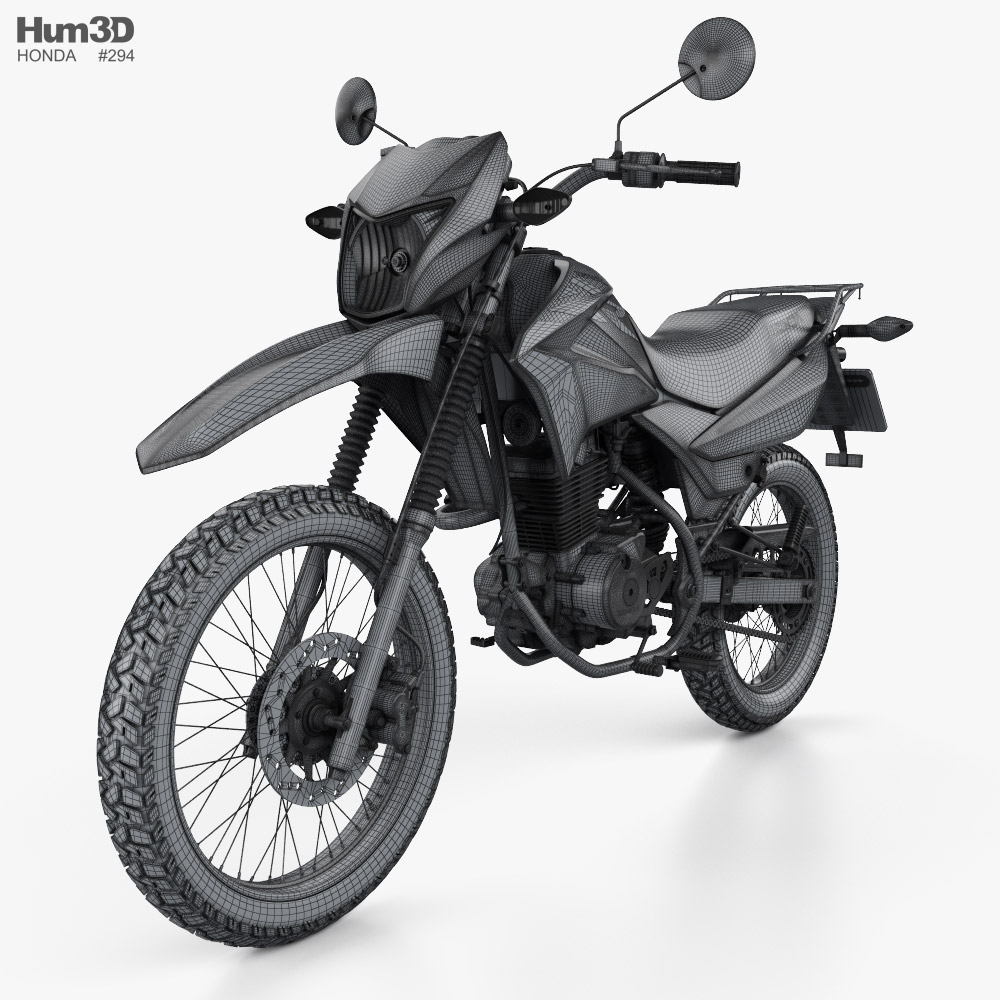 Honda Xr150 L 3d Model Vehicles On Hum3d