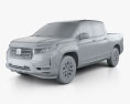 Honda Ridgeline 2022 Modèle 3d clay render