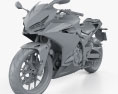 Honda CBR500R ABS 2020 3d model clay render