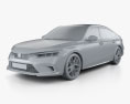 Honda Civic sedan Concept 2022 3d model clay render