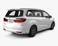 Honda Odyssey Absolute 2022 3D模型 后视图