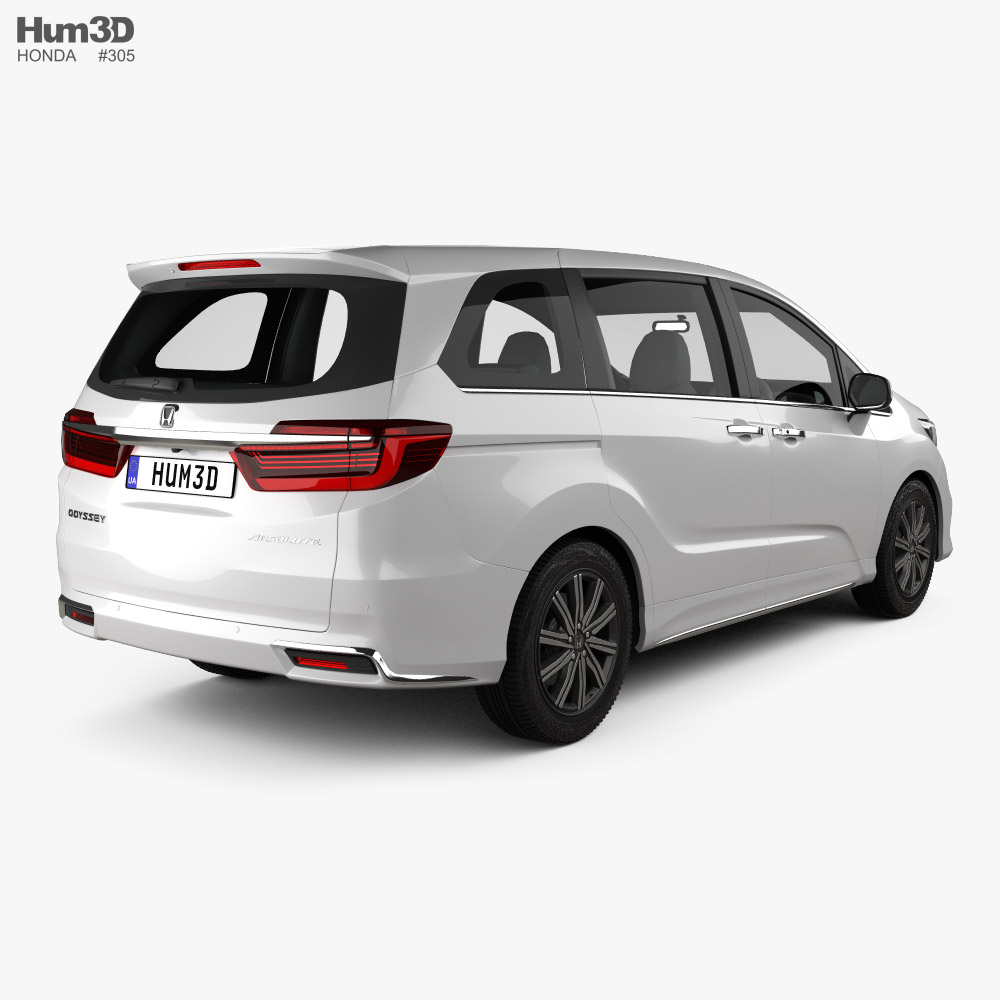 Honda Odyssey Absolute 2022 3d model back view