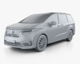 Honda Odyssey Absolute 2022 3d model clay render