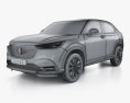 Honda HR-V e-HEV 2022 3d model wire render