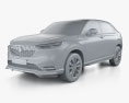 Honda Vezel Urban 2022 3D-Modell clay render