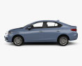 Honda City with HQ interior 2022 3d model side view