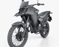 Honda XRE300 ABS 2022 3D模型 wire render