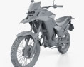 Honda XRE300 ABS 2022 3D 모델  clay render