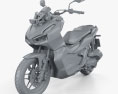 Honda ADV 150 2021 3d model clay render