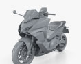 Honda Forza 750 2021 3d model clay render