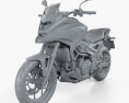 Honda NC750X 2021 3d model clay render