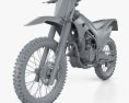 Honda CRF250F 2021 3d model clay render