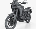 Honda CRF1100L Africa Twin 2021 3D-Modell wire render