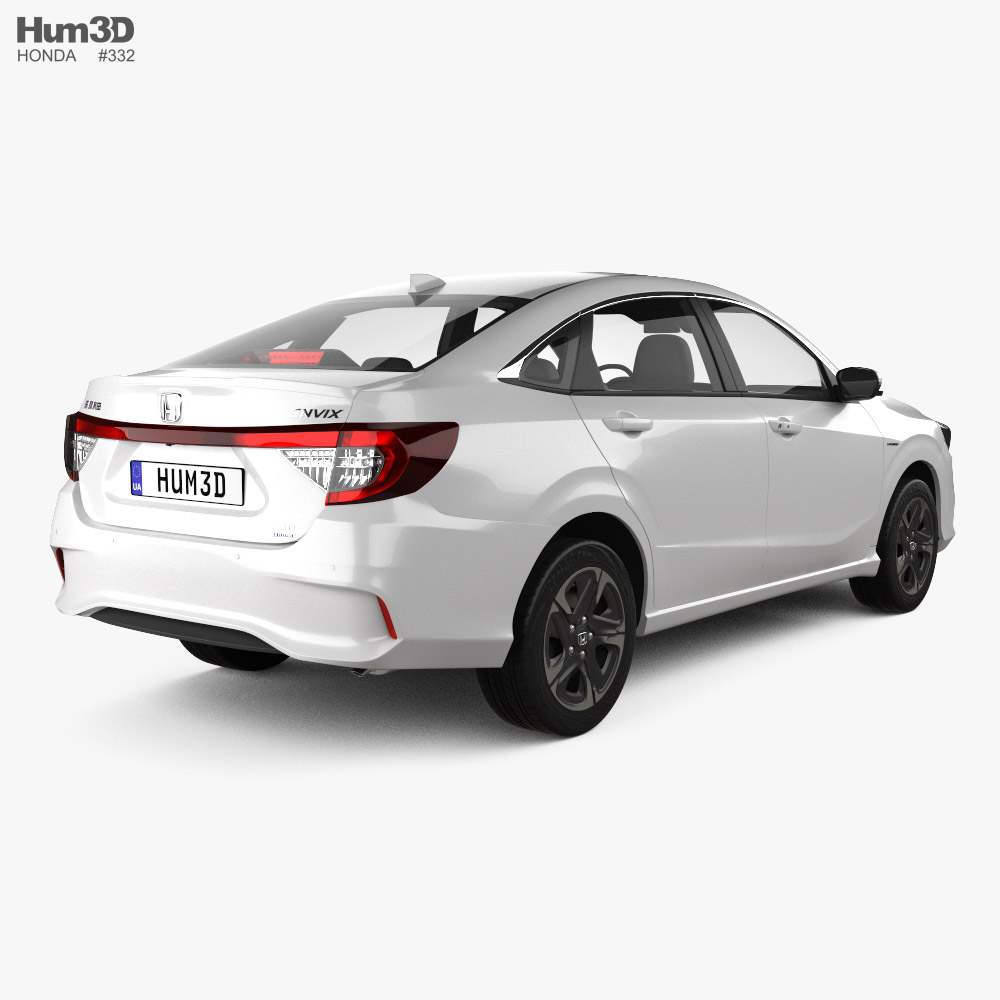 Honda Envix 2020 3d model back view
