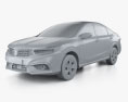 Honda Envix 2020 3d model clay render