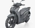 Honda SH150 2021 3d model wire render