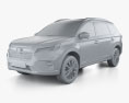 Honda BR-V 2022 3d model clay render