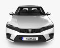 Honda Civic eHEV hatchback 2023 Modelo 3d vista de frente