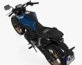 Honda CB250R 2019 3D模型 顶视图