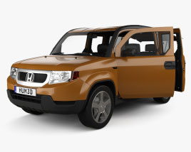 Honda Element EX インテリアと 2012 3Dモデル