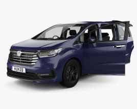 Honda Odyssey e-HEV Absolute EX com interior 2021 Modelo 3d