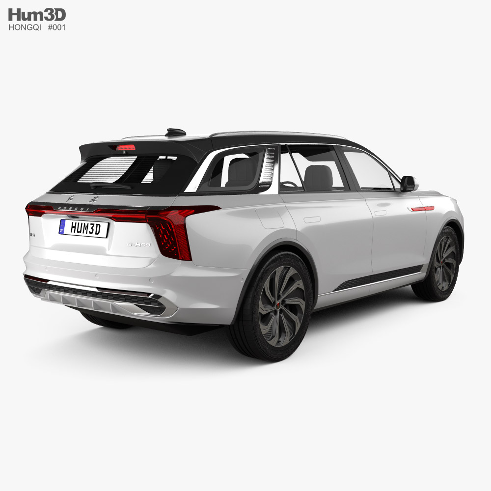 Hongqi E-HS9 2022 3D модель back view