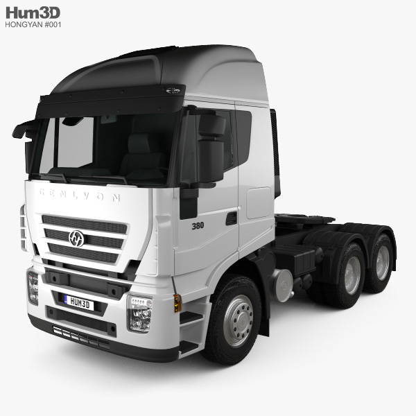 Hongyan Genlyon 380 Tractor Truck 2017 3D model