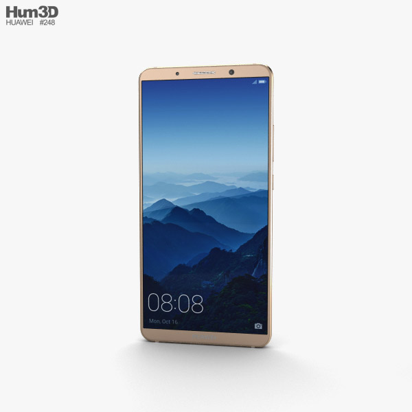 Huawei Mate 10 Pro Mocha Brown 3D model