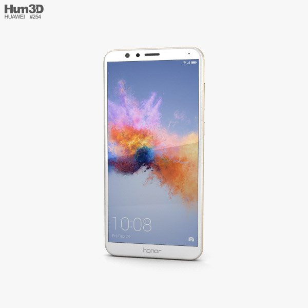Huawei Honor 7X Gold 3D model