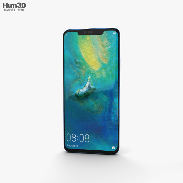Huawei Mate 20 Pro Midnight Blue 3D model
