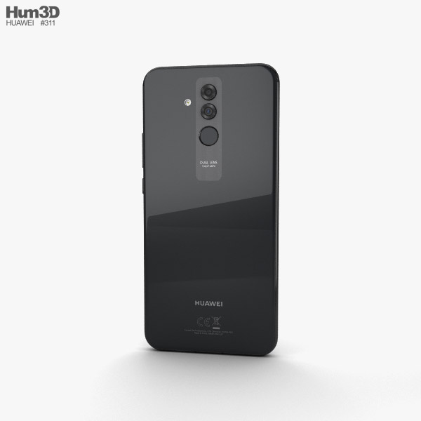 huawei mate 20 lite black 3d model