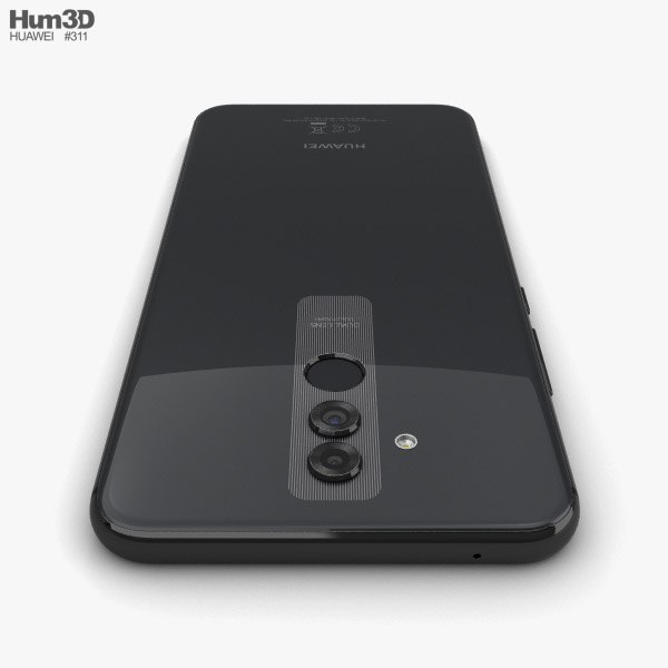 huawei mate 20 lite black 3d model