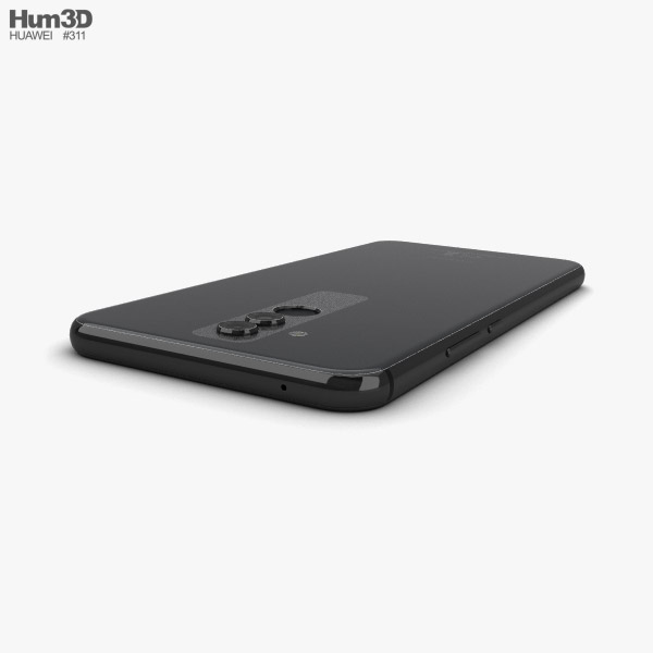 huawei mate 20 lite black 3d model
