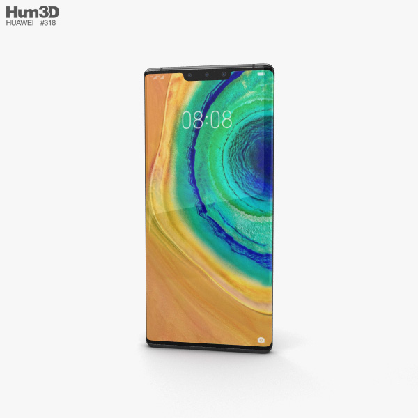 Huawei Mate 30 Pro Preto Modelo 3d