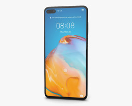 Huawei P40 Silver Frost 3D 모델 