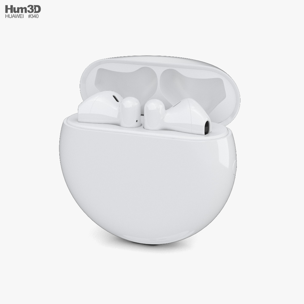 Huawei Freebuds 3 White 3D model